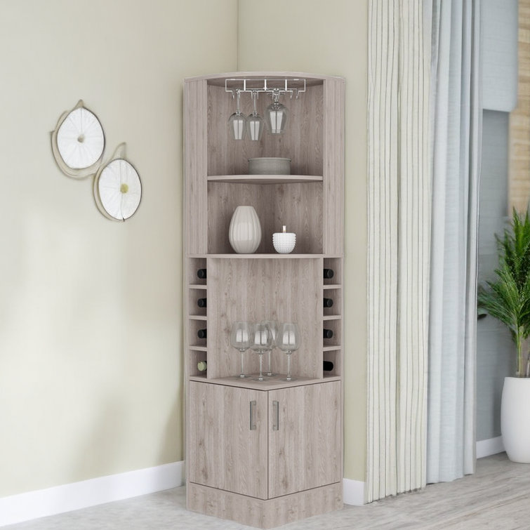 Tuhome syrah best sale corner bar cabinet